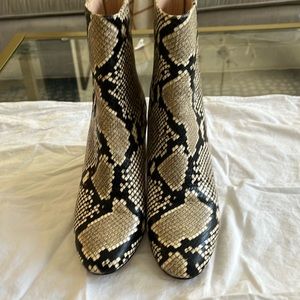 J crew Animal print boots